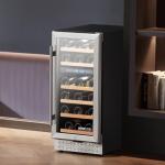 VEVOR 28-Bottle Dual Zone Wine Cooler