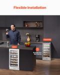 VEVOR 28-Bottle Dual Zone Wine Cooler