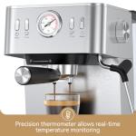 Compact 20 Bar Espresso Machine with Milk Frother