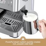 Compact 20 Bar Espresso Machine with Milk Frother