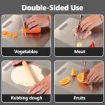 3-Piece Stainless Steel Black Cutting Board Set