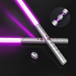 Light-Saber Metal-Hilt RGB Dual Bladed Dueling Set