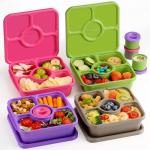 QQKO Retro Brown Bento Snack Box Set