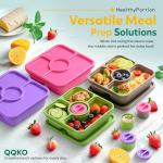 QQKO Retro Brown Bento Snack Box Set