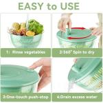 YUANYE 3-in-1 Salad Spinner and Vegetable Washer