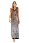 R&M Richards Women's Petite Sleeveless Long Gown