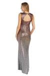 R&M Richards Women's Petite Sleeveless Long Gown