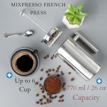Mixpresso Insulated Stainless Steel French Press 27 Oz