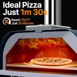 Freekite 13-Inch Portable Wood Fired Pizza Oven