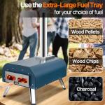 Freekite 13-Inch Portable Wood Fired Pizza Oven
