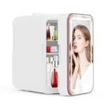 YLFU 6L Mini Fridge with LED Mirror Light