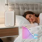 YLFU 6L Mini Fridge with LED Mirror Light