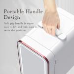 YLFU 6L Mini Fridge with LED Mirror Light