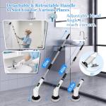 Cordless Electric Spin Scrubber with LCD Display