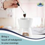 Mini Fondue Pot Set with Forks and Tealights