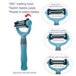 Versatile Y Peeler with Grater and Slicer