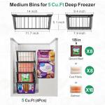 Stackable Freezer Organizer Bins - 8 Pack