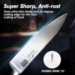 SHAN ZU 3-Piece German Knife Set with Wood Handles