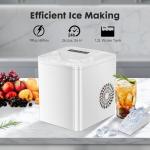 Portable Self-Cleaning Countertop Ice Maker Machine