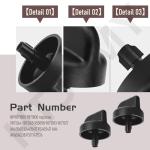 2 Pack Trash Compactor Knob Rotary Switches