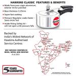 Hawkins 2L Classic Inner Lid Pressure Cooker
