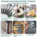 15-Piece Silicone Cooking Utensil Set with Steel Handles