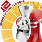 KitchenAid Grain Mill Attachment with 12 Grind Levels