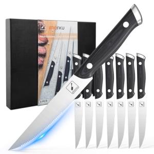 Imarku 8-Piece Japanese Steak Knives Set