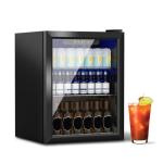 DOGHLY Mini Beverage Fridge with Glass Door