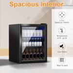 DOGHLY Mini Beverage Fridge with Glass Door