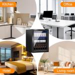 DOGHLY Mini Beverage Fridge with Glass Door