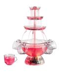 Nostalgia 3-Tier Party Fountain with LED Base