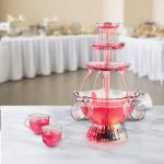 Nostalgia 3-Tier Party Fountain with LED Base