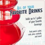 Nostalgia 3-Tier Party Fountain with LED Base