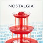 Nostalgia 3-Tier Party Fountain with LED Base