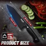 Huusk 7" Japanese Chef Knife with Black Coating