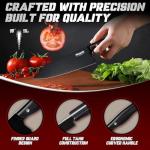 Huusk 7" Japanese Chef Knife with Black Coating