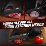 Huusk 7" Japanese Chef Knife with Black Coating