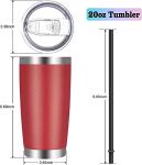VEGOND 20oz Stainless Steel Travel Coffee Tumbler