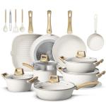 Bazova 25-Piece Non-Stick Ceramic Cookware Set
