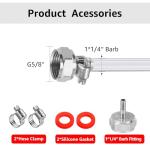 10ft Clear Vinyl Beer Line Tubing Replacement Kit