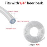 10ft Clear Vinyl Beer Line Tubing Replacement Kit