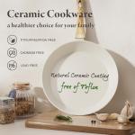 Bazova 25-Piece Non-Stick Ceramic Cookware Set