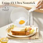 Bazova 25-Piece Non-Stick Ceramic Cookware Set