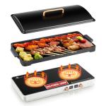 Double Burner Induction Cooktop with Griddle Pan