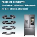 4PCS Adjustable Hinge Shim Kit for Samsung Refrigerators