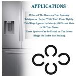 4PCS Adjustable Hinge Shim Kit for Samsung Refrigerators