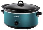 7-Quart Turquoise Crockpot Slow Cooker