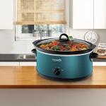7-Quart Turquoise Crockpot Slow Cooker