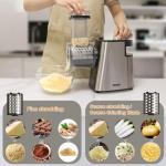 Electric Cheese Grater and Salad Maker with Blades